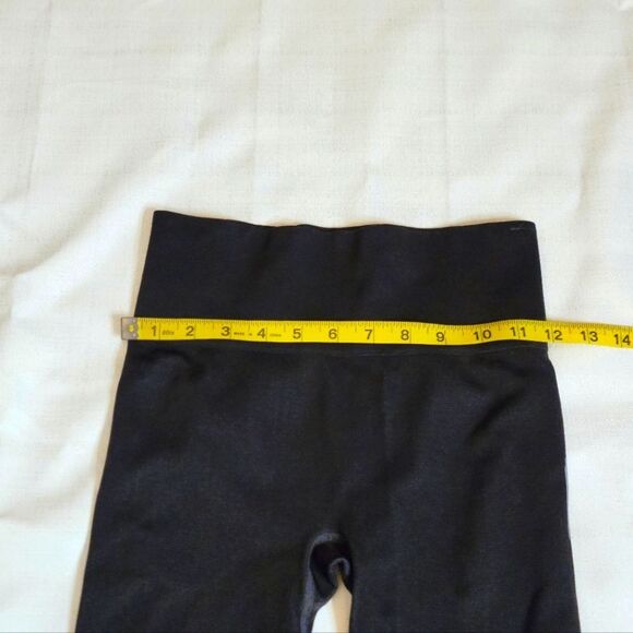 Spanx Seamless Track Stripe Leggings Gray Graphite Dust Size Small - Picture 6 of 9
